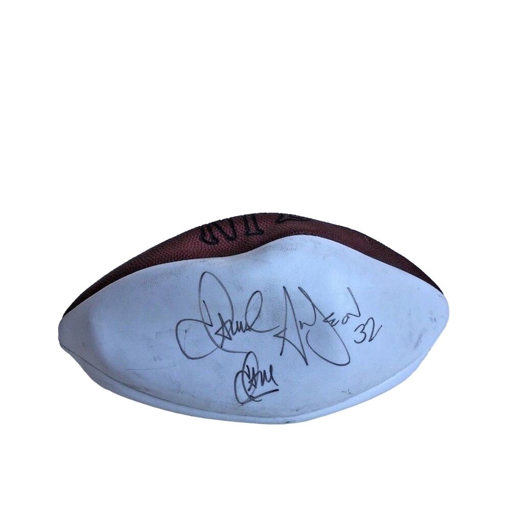 Jamal Anderson Autographed Official NFL Wilson Football